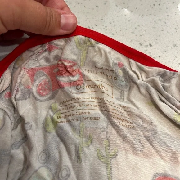 Little Sleepies Disney Cars 0-3 Months Zippy - Picture 4 of 6